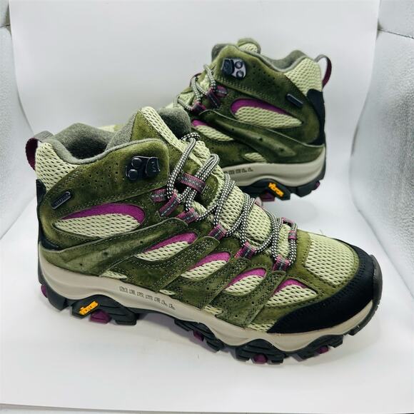 Merrell Shoes - Merrell Moab 3 Mid Waterproof Lichen Mulberry Boots J035852 Womens Size 9 US